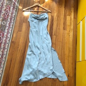 Teal midi dress